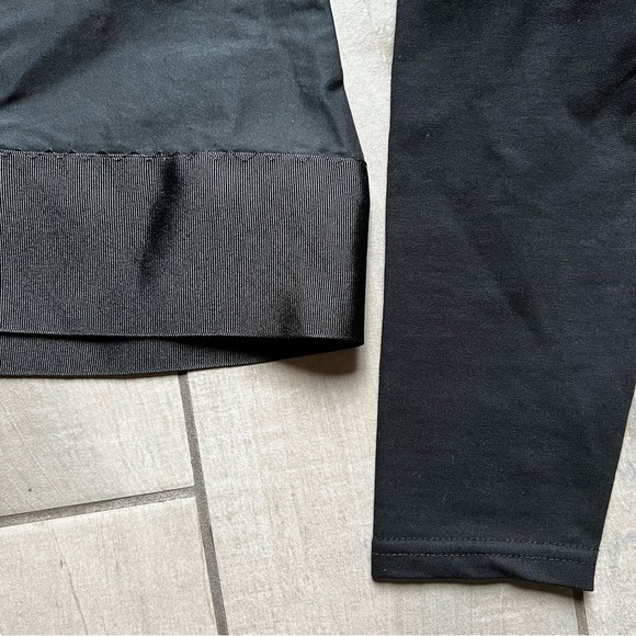 Luukaa black long sleeve ribbon hem top - Picture 7 of 10